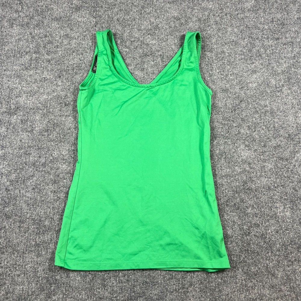 I.N.C. International Concepts Tank Top Womens Medium Green Stretch Scoop Neck
